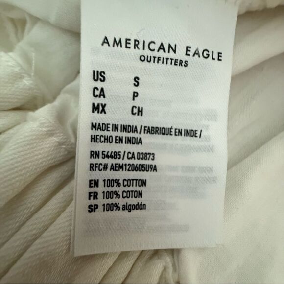 American Eagle Outfitters Paperbag Highwaisted Mini Skirt in Cream size Small - Picture 6 of 8